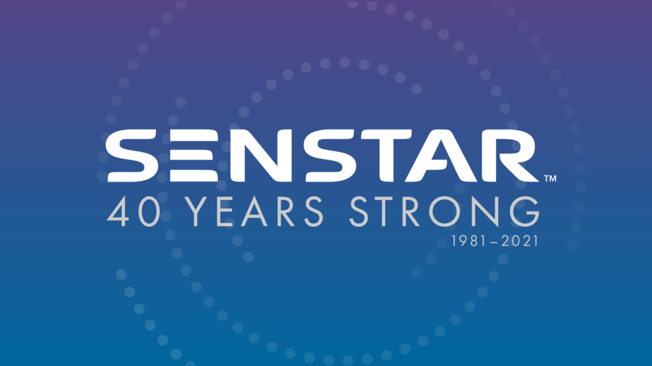 Graphique pour célébrer le 40e anniversaire de Senstar en 2021